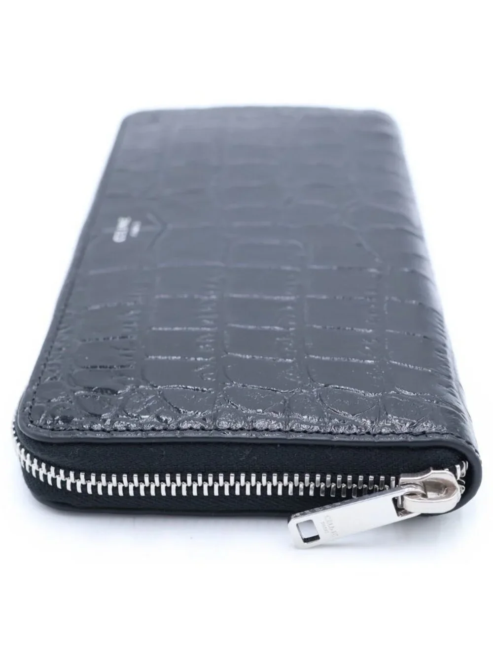 Celine Large Zip Around Zip Wallet Croco
